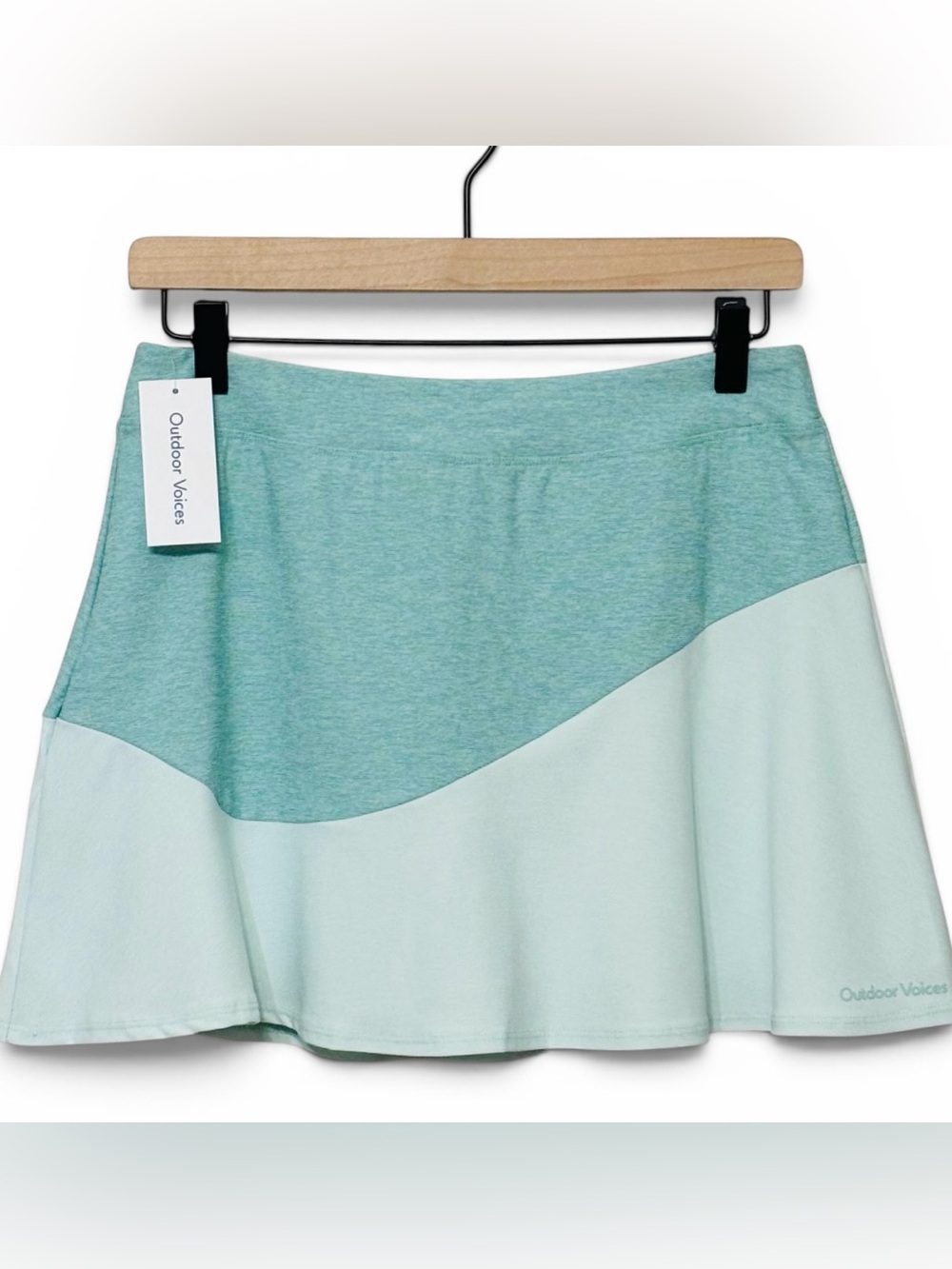 NWT Outdoor Voices Par 3 Skort Size Medium Athletic Tennis Skirt Mint Green
